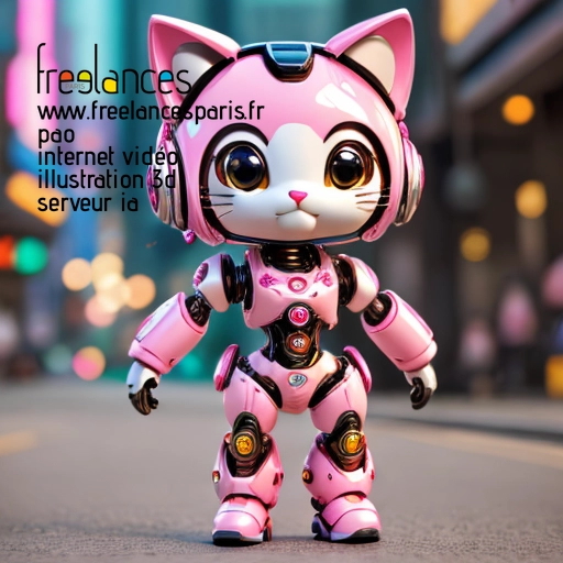 Pao mise en page internet vidéo illustration 3d serveur IA générative AI freelance paris studio de création magazines QU1Q62C0